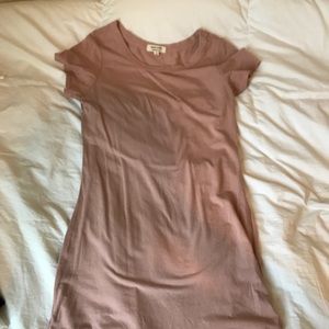 Pale pink mini dress